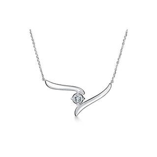 Hearts On Fire Vela Crossover Pendant UU2646 : 1.00 : 18 : 18KW : GH/VS