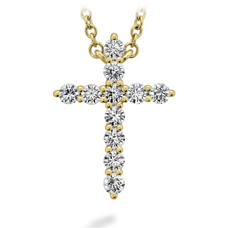 Hearts on Fire Signature Cross Pendant - Medium Necklace HFPSIGCR00328Y