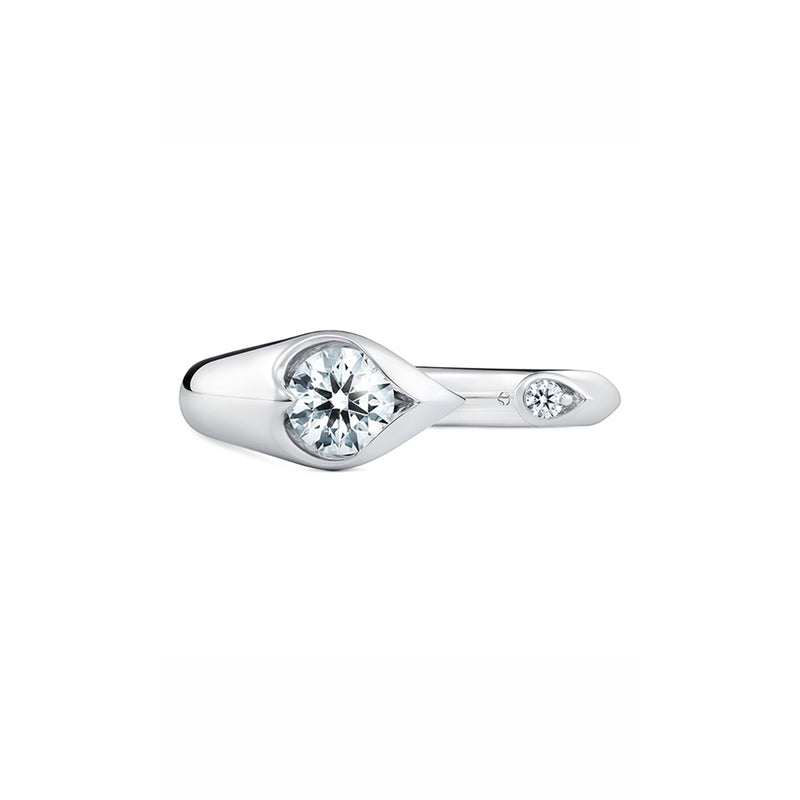 Hearts on Fire LU Open Droplet Ring UU2893 : 0.50 : 6.50 : 18KY : IJ/VS