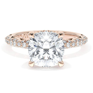 Cushion Bloom Engagement Ring