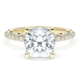 Cushion Bloom Engagement Ring