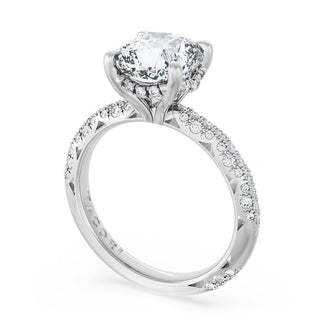 Cushion Bloom Engagement Ring