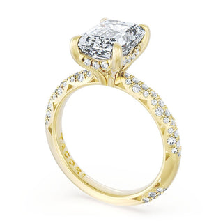 Emerald Bloom Engagement Ring