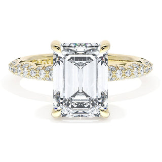 Emerald Bloom Engagement Ring
