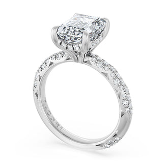 Emerald Bloom Engagement Ring