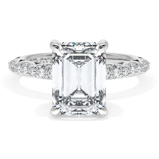 Emerald Bloom Engagement Ring