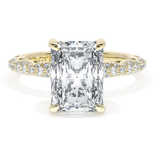 Radiant Bloom Engagement Ring