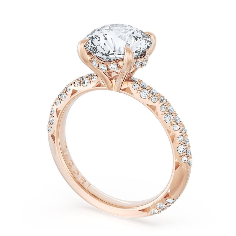 Round Bloom Engagement Ring