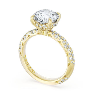 Round Bloom Engagement Ring