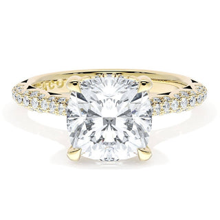 Cushion Bloom Engagement Ring