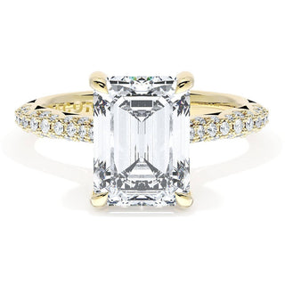 Emerald Bloom Engagement Ring
