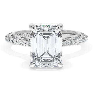 Emerald Bloom Engagement Ring