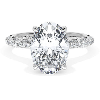 Oval Bloom Engagement Ring