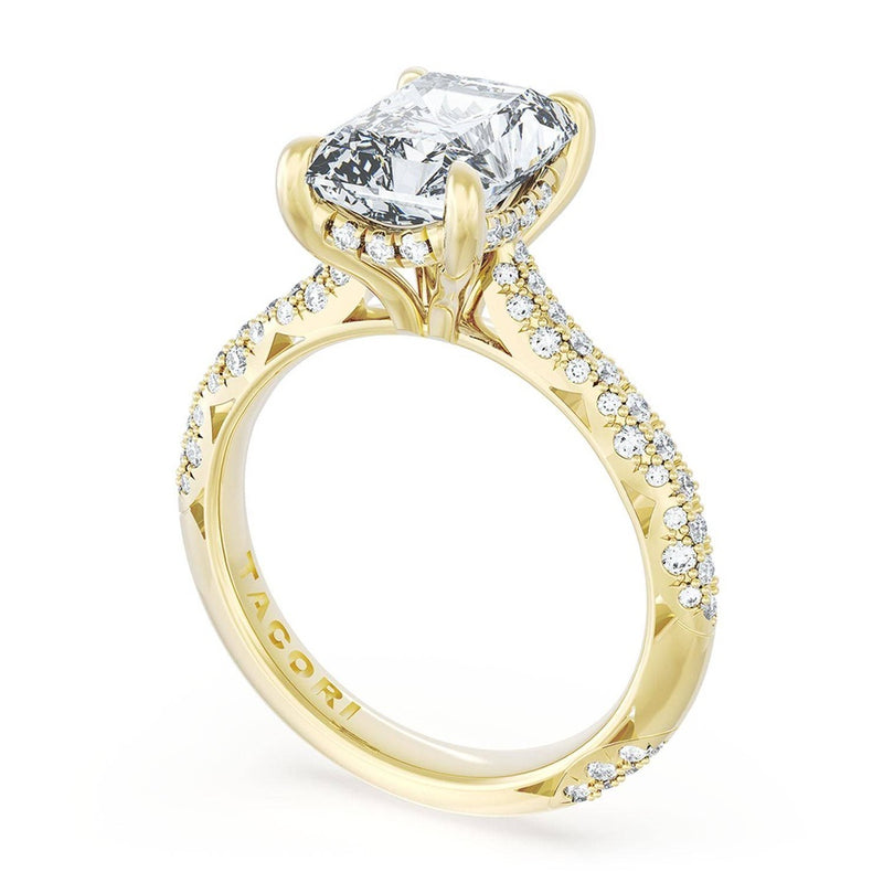 Radiant Bloom Engagement Ring
