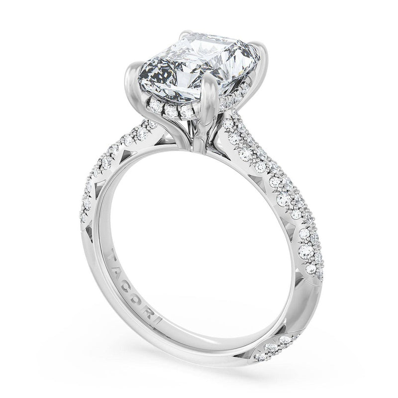 Radiant Bloom Engagement Ring