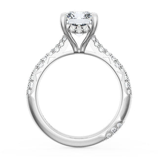 Radiant Bloom Engagement Ring