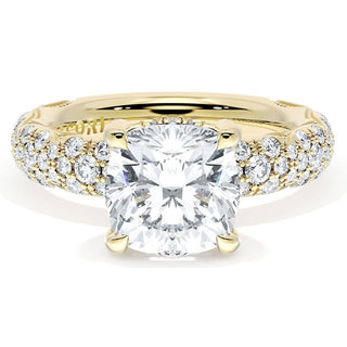 Cushion Bloom Engagement Ring