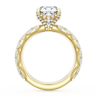 Cushion Bloom Engagement Ring