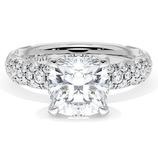 Cushion Bloom Engagement Ring