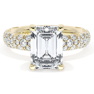 Emerald Bloom Engagement Ring