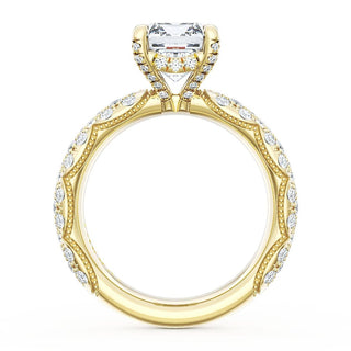 Emerald Bloom Engagement Ring