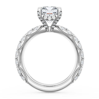 Emerald Bloom Engagement Ring