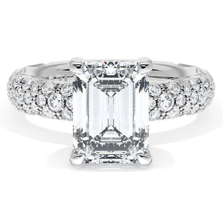 Emerald Bloom Engagement Ring