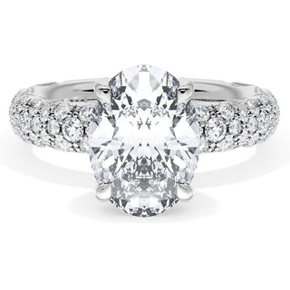 Oval Bloom Engagement Ring