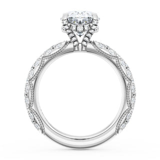 Oval Bloom Engagement Ring