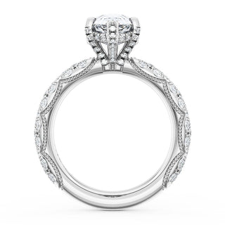 Pear Bloom Engagement Ring