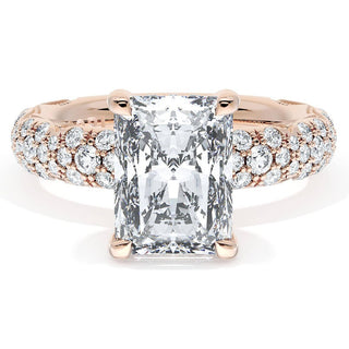 Radiant Bloom Engagement Ring