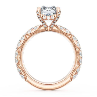 Radiant Bloom Engagement Ring