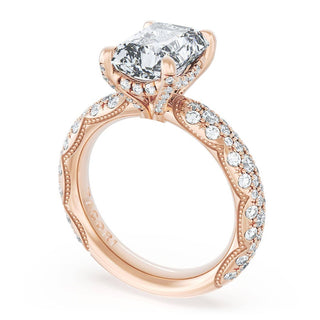 Radiant Bloom Engagement Ring
