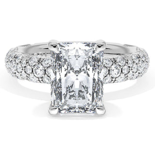 Radiant Bloom Engagement Ring