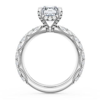 Radiant Bloom Engagement Ring