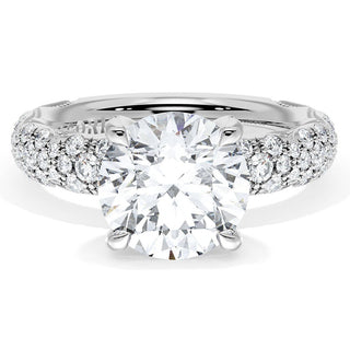 Round Bloom Engagement Ring