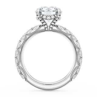 Round Bloom Engagement Ring