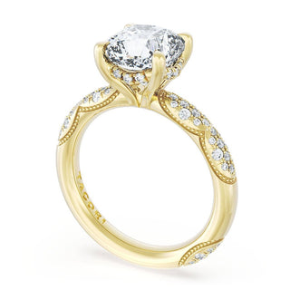 Cushion Bloom Engagement Ring