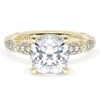 Cushion Bloom Engagement Ring