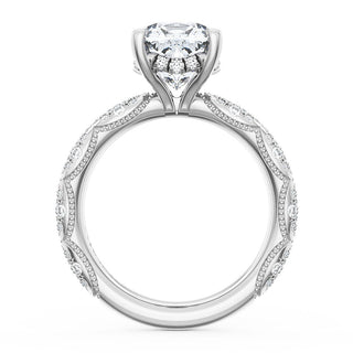 Cushion Bloom Engagement Ring