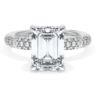 Emerald Bloom Engagement Ring