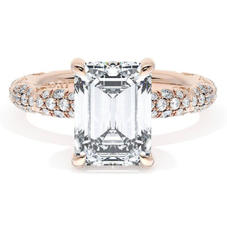 Emerald Bloom Engagement Ring
