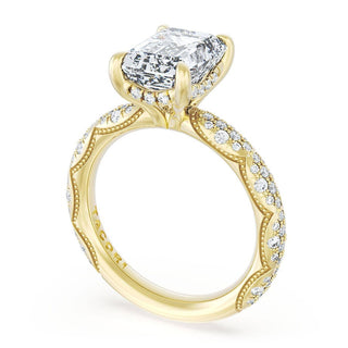 Emerald Bloom Engagement Ring