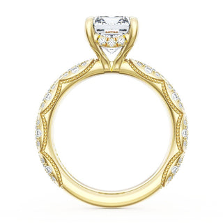 Emerald Bloom Engagement Ring