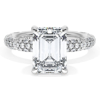 Emerald Bloom Engagement Ring