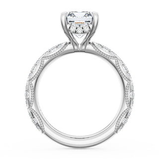 Emerald Bloom Engagement Ring