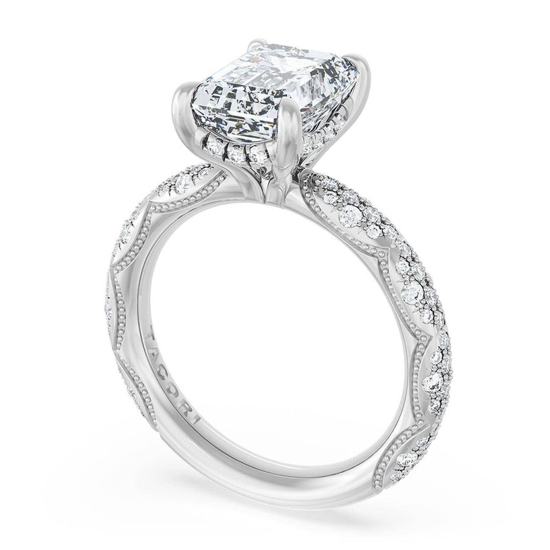 Emerald Bloom Engagement Ring