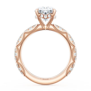 Oval Bloom Engagement Ring