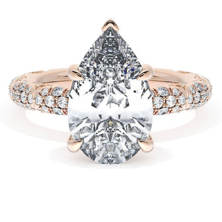 Pear Bloom Engagement Ring