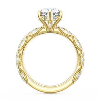 Pear Bloom Engagement Ring